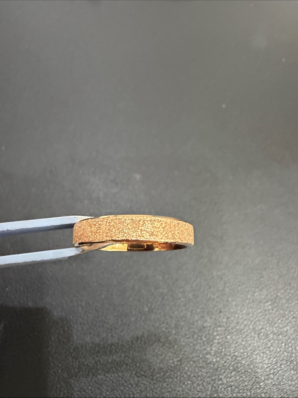 Love’s Elegant Textured Rose Gold Women's Band